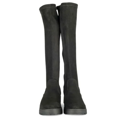 Bottes Cuissarde NOIR Fille Motif Uni Fermeture éclair