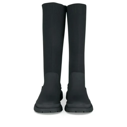 Bottes Cuissarde NOIR Fille Motif Uni A Enfiler