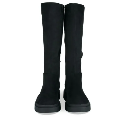 Bottes Cuissarde NOIR Fille Motif Paillettes Fermeture éclair