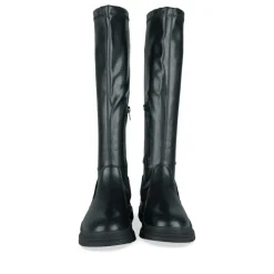 Bottes Cuissarde NOIR Fille Motif Uni Fermeture éclair