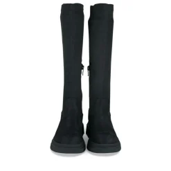 Bottes Cuissarde NOIR Fille Motif Uni Fermeture éclair