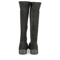 Bottes Cuissarde NOIR Fille Motif Uni Fermeture éclair