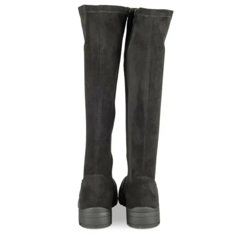 Bottes Cuissarde NOIR Fille Motif Uni Fermeture éclair
