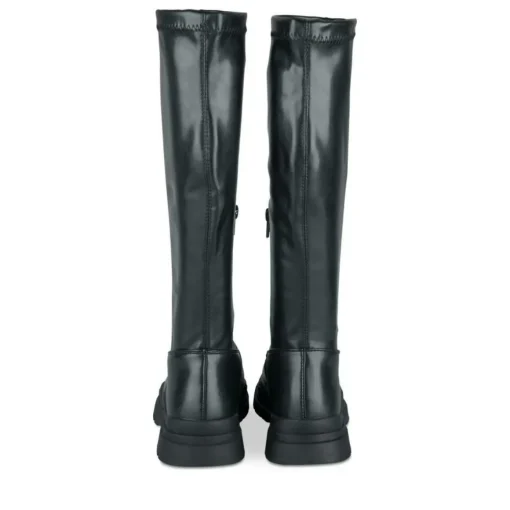 Bottes Cuissarde NOIR Fille Motif Uni Fermeture éclair