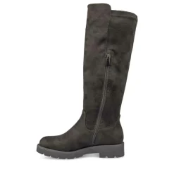 Bottes Cuissarde NOIR Fille Motif Uni Fermeture éclair
