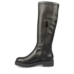 Bottes Cuissarde NOIR Fille Motif Uni Fermeture éclair