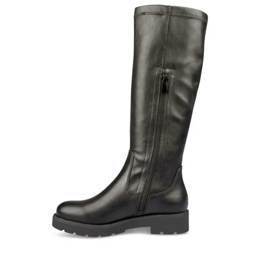 Bottes Cuissarde NOIR Fille Motif Uni Fermeture éclair