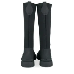 Bottes Cuissarde NOIR Fille Motif Uni A Enfiler