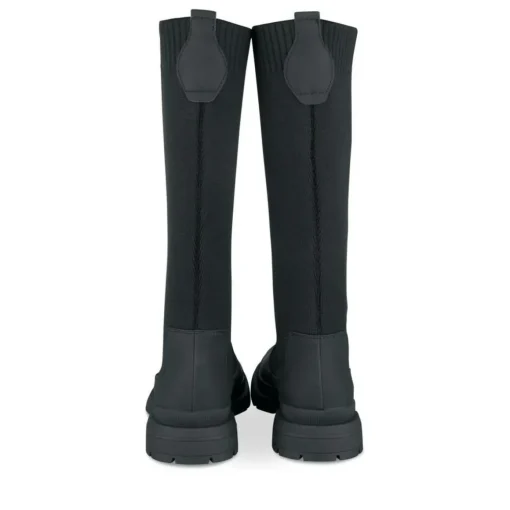 Bottes Cuissarde NOIR Fille Motif Uni A Enfiler