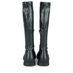 Bottes Cuissarde NOIR Fille Motif Uni Fermeture éclair