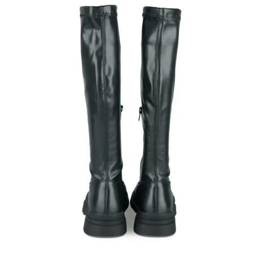 Bottes Cuissarde NOIR Fille Motif Uni Fermeture éclair