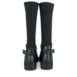 Bottes Cuissarde NOIR Fille Motif Clouté A Enfiler