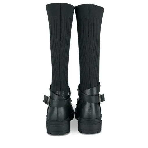 Bottes Cuissarde NOIR Fille Motif Clouté A Enfiler