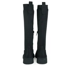 Bottes Cuissarde NOIR Fille Motif Uni Fermeture éclair