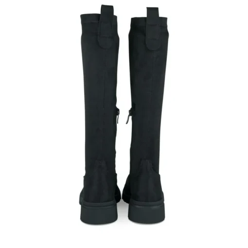Bottes Cuissarde NOIR Fille Motif Uni Fermeture éclair