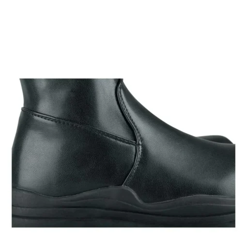 Bottes Cuissarde NOIR Fille Motif Uni Fermeture éclair