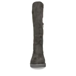 Bottes Cuissarde NOIR Fille Motif Uni Fermeture éclair