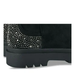 Bottes Cuissarde NOIR Fille Motif Paillettes Fermeture éclair
