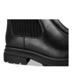 Bottes Cuissarde NOIR Fille Motif Uni A Enfiler
