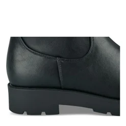 Bottes Cuissarde NOIR Fille Motif Uni Fermeture éclair