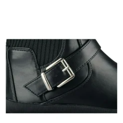 Bottes Cuissarde NOIR Fille Motif Uni A Enfiler