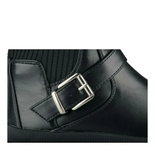 Bottes Cuissarde NOIR Fille Motif Uni A Enfiler