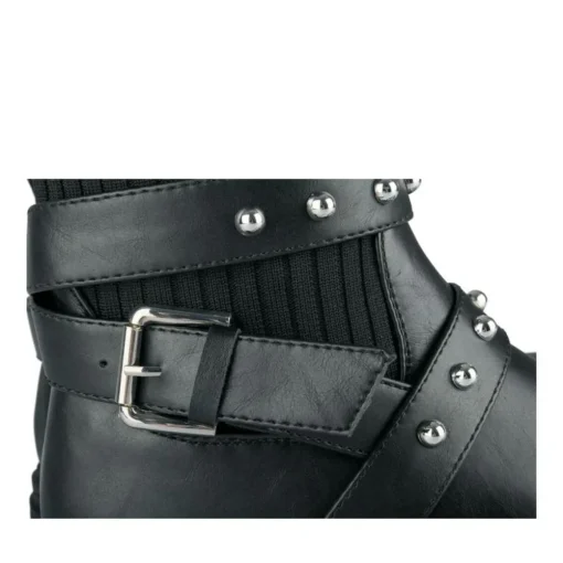 Bottes Cuissarde NOIR Fille Motif Clouté A Enfiler