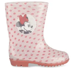 Bottes De Pluie BLANC Fille Motif A Pois A Enfiler