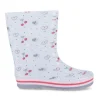 Bottes De Pluie BLANC Fille Motif Coeurs A Enfiler