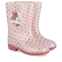 Bottes De Pluie BLANC Fille Motif A Pois A Enfiler