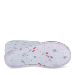Bottes De Pluie BLANC Fille Motif Coeurs A Enfiler