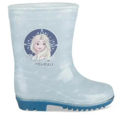 Bottes De Pluie BLEU Fille Motif Uni A Enfiler
