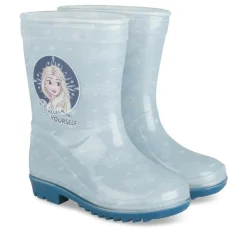 Bottes De Pluie BLEU Fille Motif Uni A Enfiler