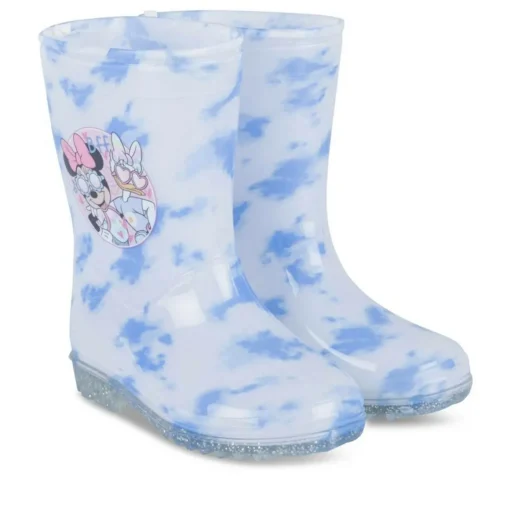 Bottes De Pluie BLEU Fille Motif Multicolore A Enfiler