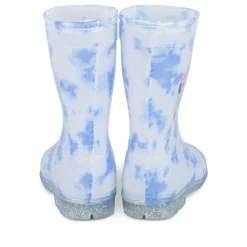 Bottes De Pluie BLEU Fille Motif Multicolore A Enfiler