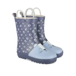 Bottes De Pluie BLEU Garçon Motif Animal A Enfiler