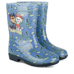 Bottes De Pluie BLEU Garçon Motif Uni A Enfiler