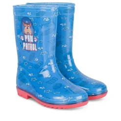 Bottes De Pluie BLEU Garçon Motif Multicolore A Enfiler