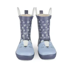 Bottes De Pluie BLEU Garçon Motif Animal A Enfiler
