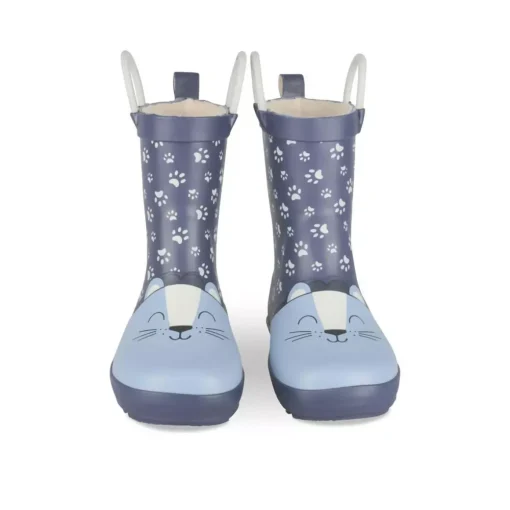 Bottes De Pluie BLEU Garçon Motif Animal A Enfiler