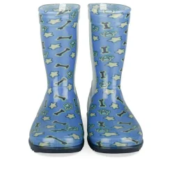 Bottes De Pluie BLEU Garçon Motif Uni A Enfiler