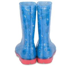 Bottes De Pluie BLEU Garçon Motif Multicolore A Enfiler