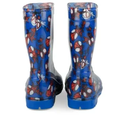 Bottes De Pluie BLEU Garçon Motif Multicolore A Enfiler