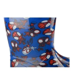 Bottes De Pluie BLEU Garçon Motif Multicolore A Enfiler