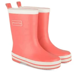 Bottes De Pluie Bottes ROUGE Fille Motif Uni A Enfiler