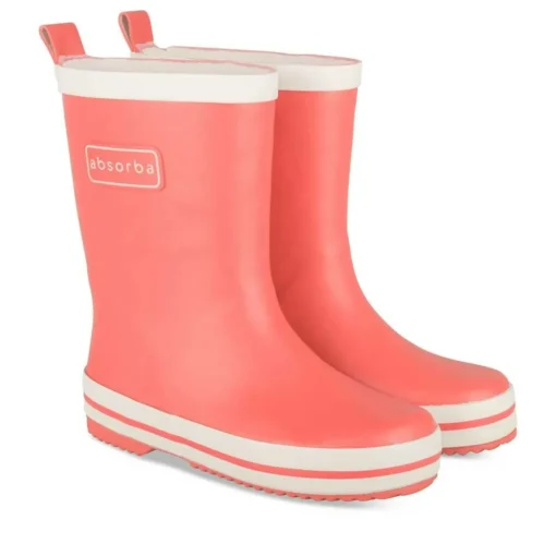 Bottes De Pluie Bottes ROUGE Fille Motif Uni A Enfiler