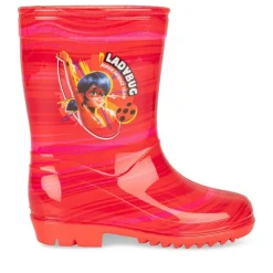 Bottes De Pluie FUSCHIA Fille Motif Uni A Enfiler