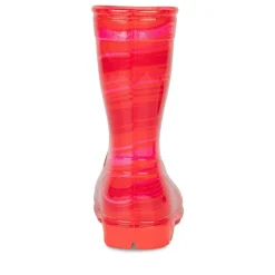 Bottes De Pluie FUSCHIA Fille Motif Uni A Enfiler