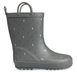 Bottes De Pluie GRIS Garçon Motif Eclair A Enfiler