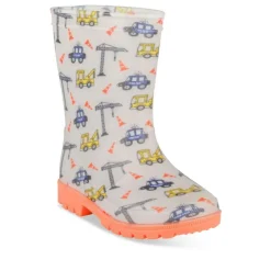 Bottes De Pluie GRIS Garçon Motif Uni A Enfiler